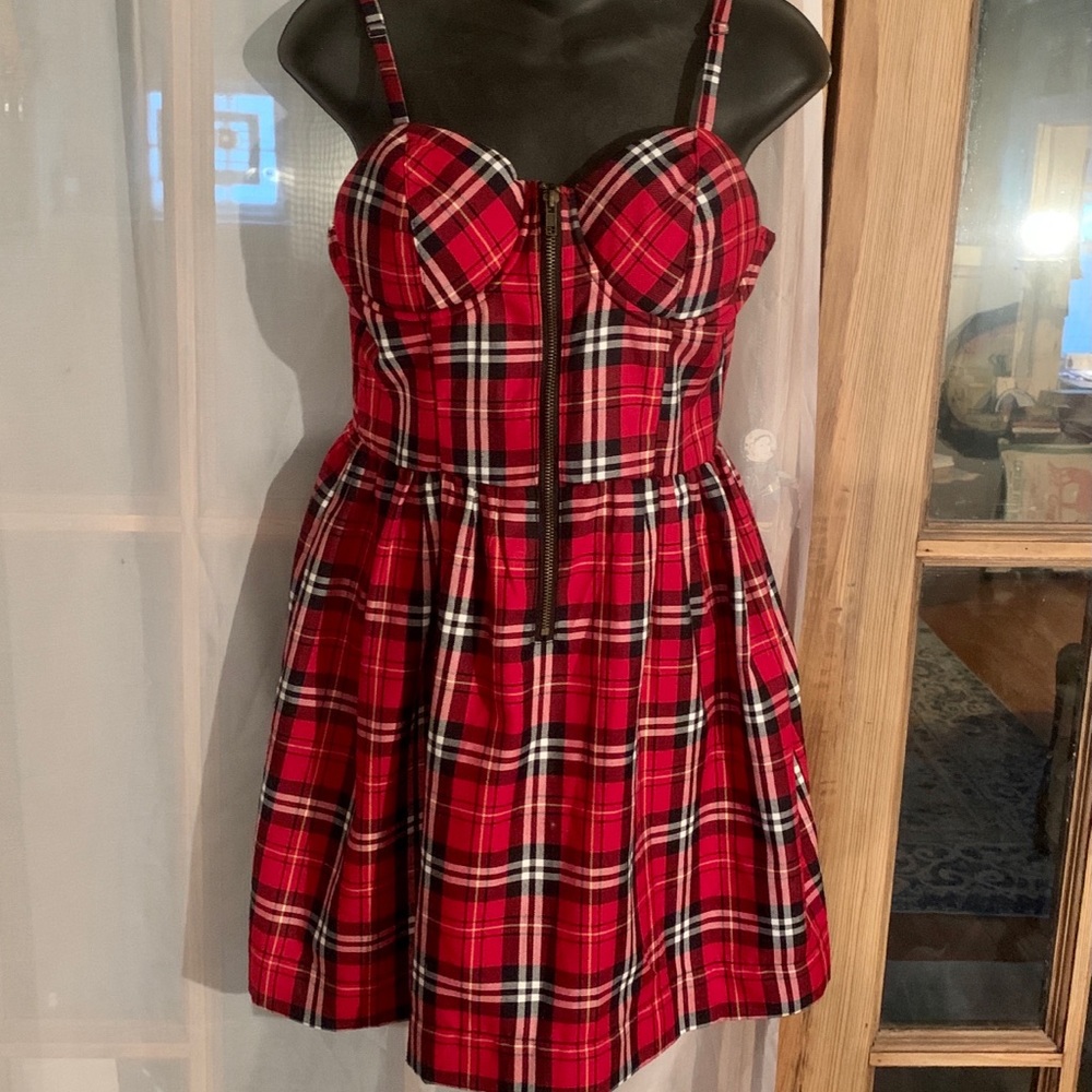 Hot Topic red plaid dress